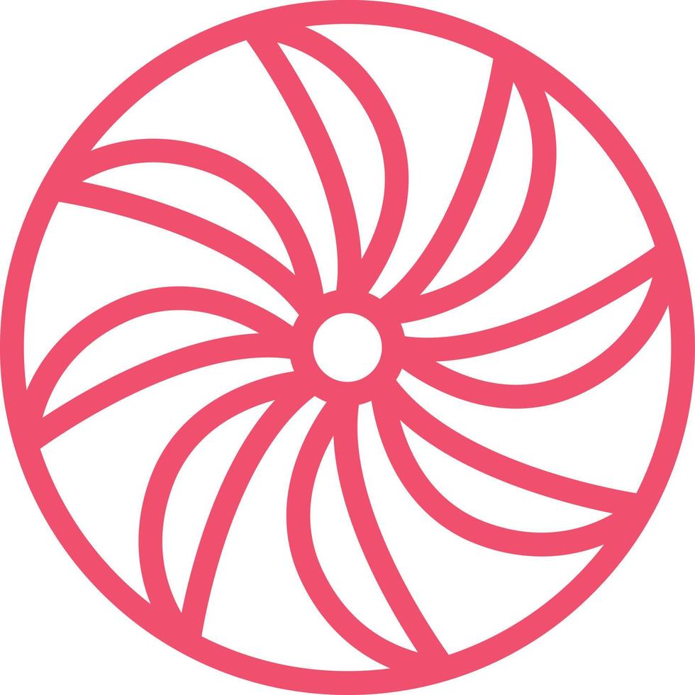 Plane Turbine Vector Icon Design