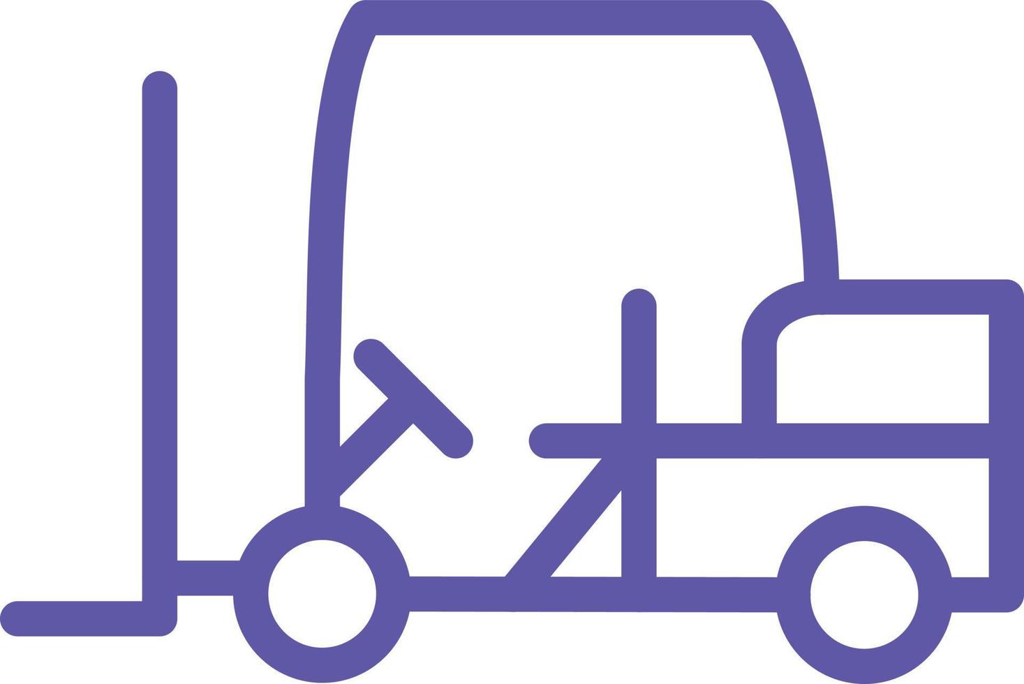 Forklift Vector Icon Design