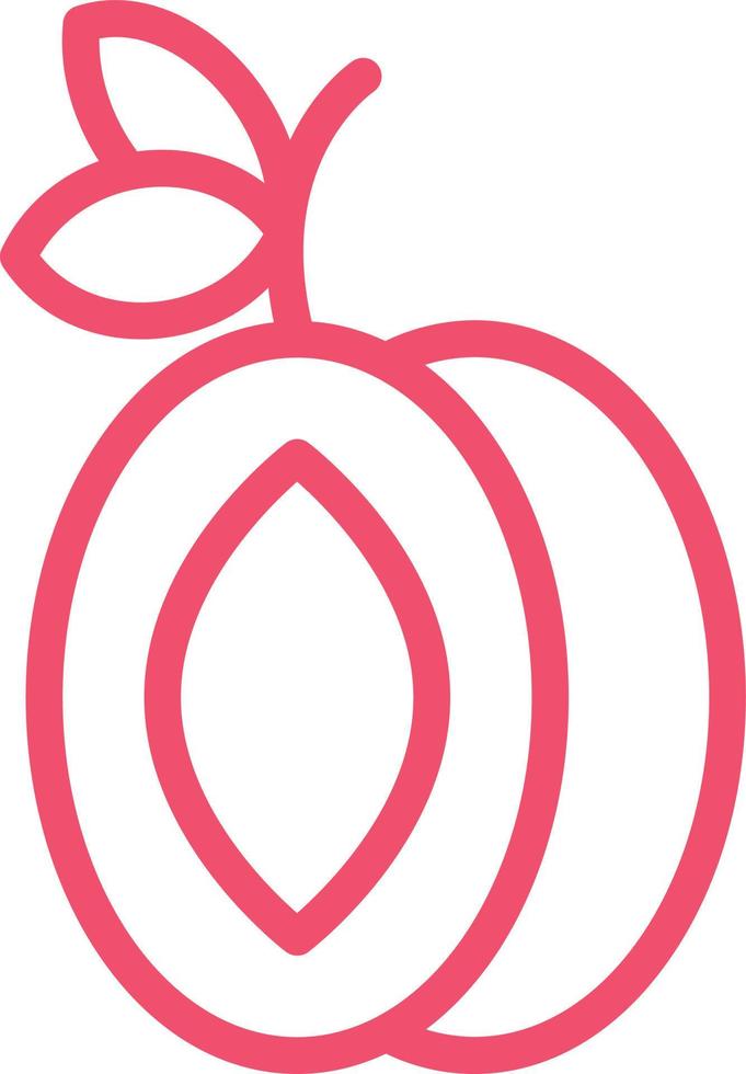 Plum Vector Icon Design