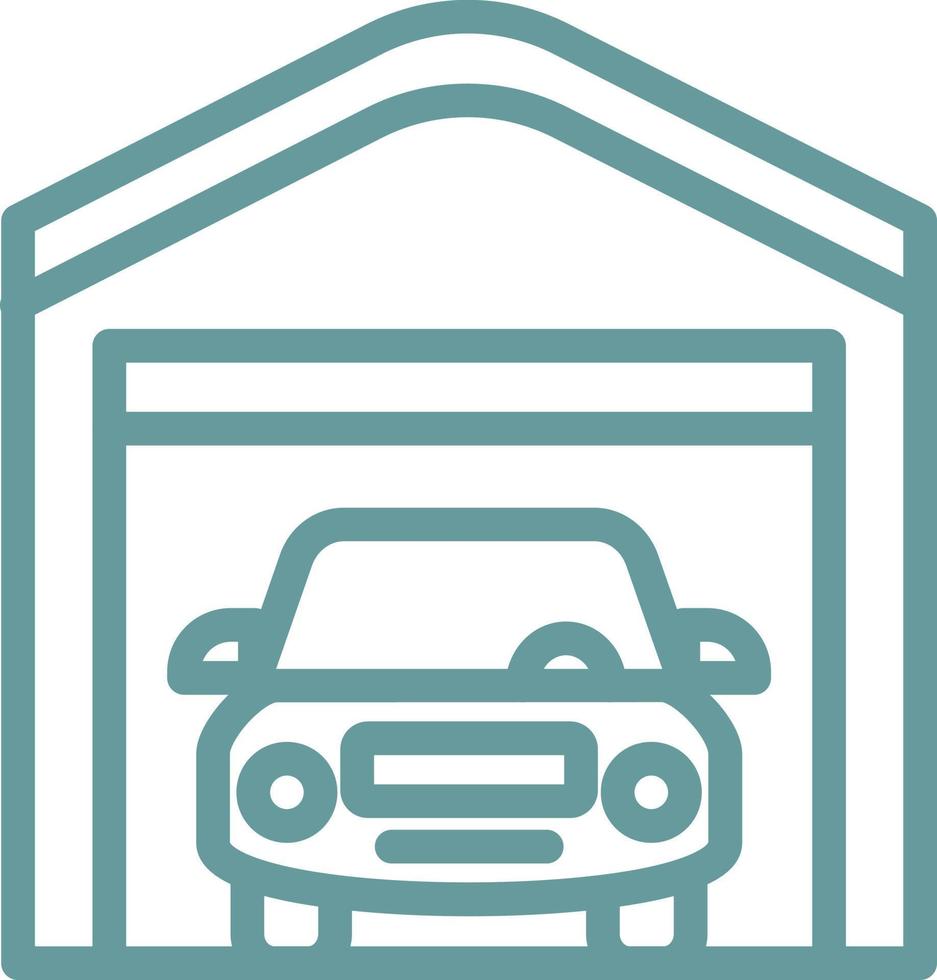Garage Vector Icon Design