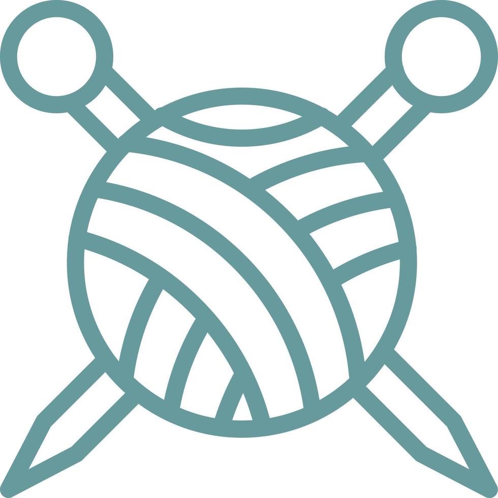Knitting Vector Icon Design