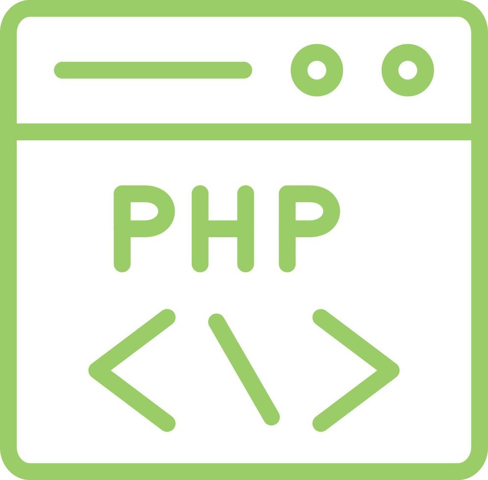 php codificación vector icono diseño