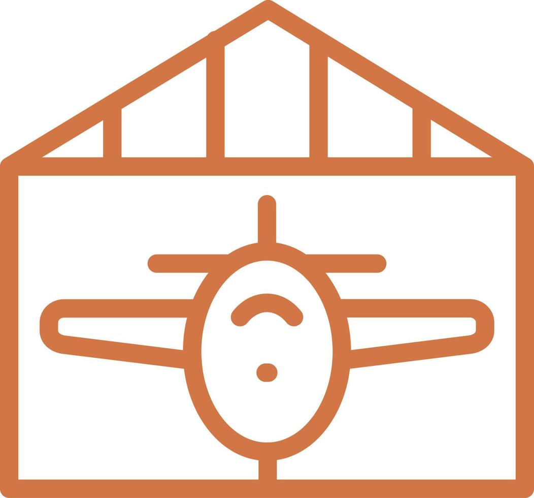 hangar vector icono diseño