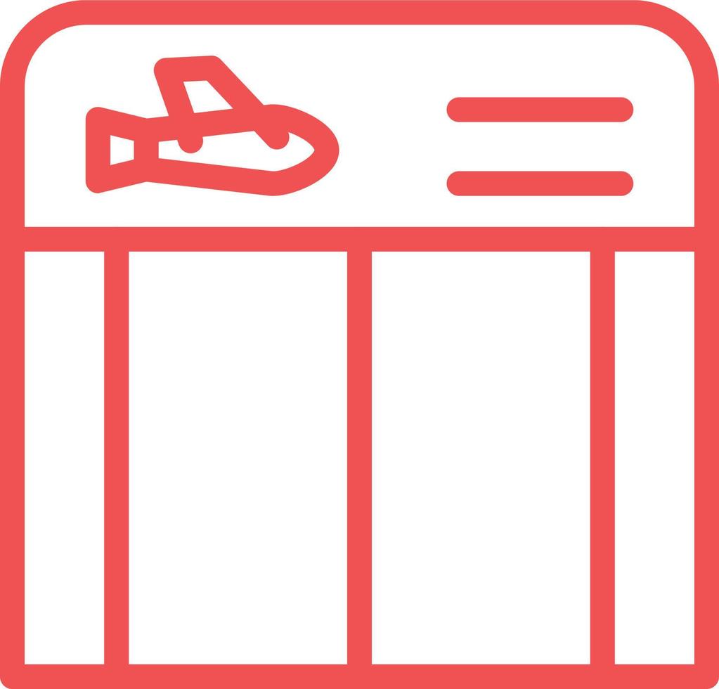 Boarding Gate Vector Icon Design