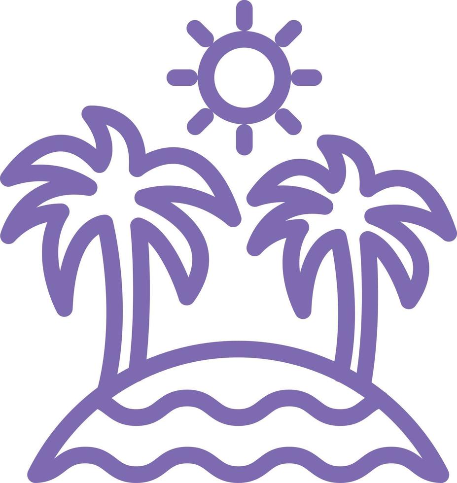Beach Vector Icon Design