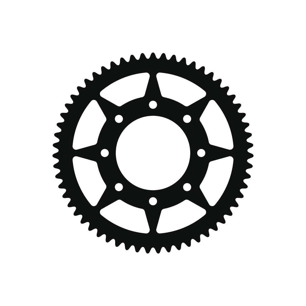 Bicycle gear isolated on white background vector