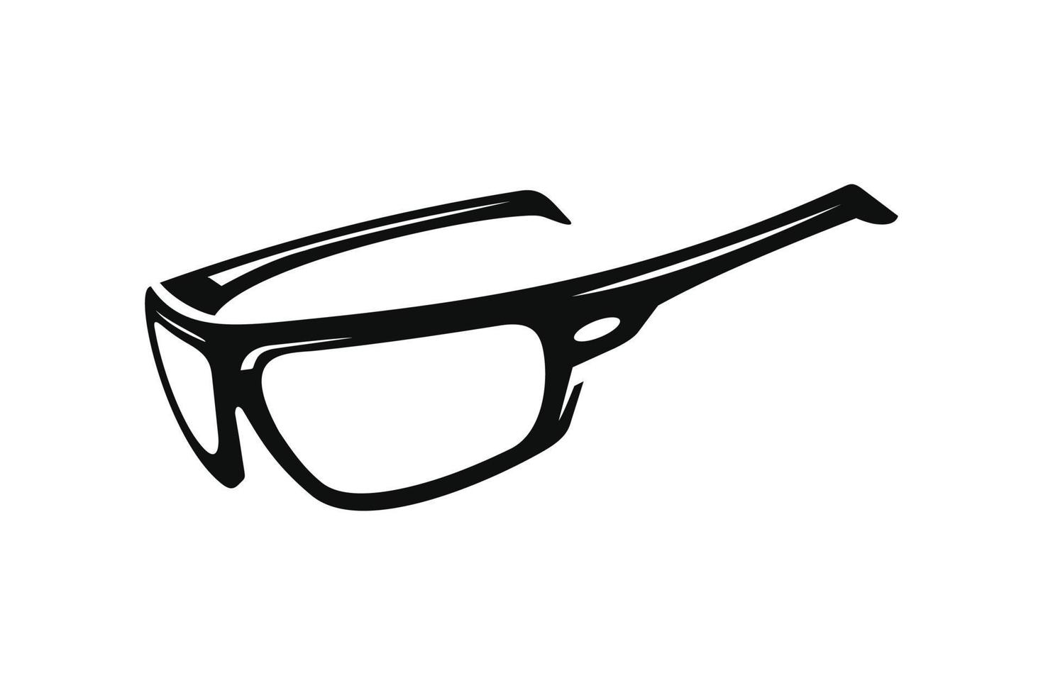 Eyeglasses, bicycle sunglasses icon isolated on white background vector