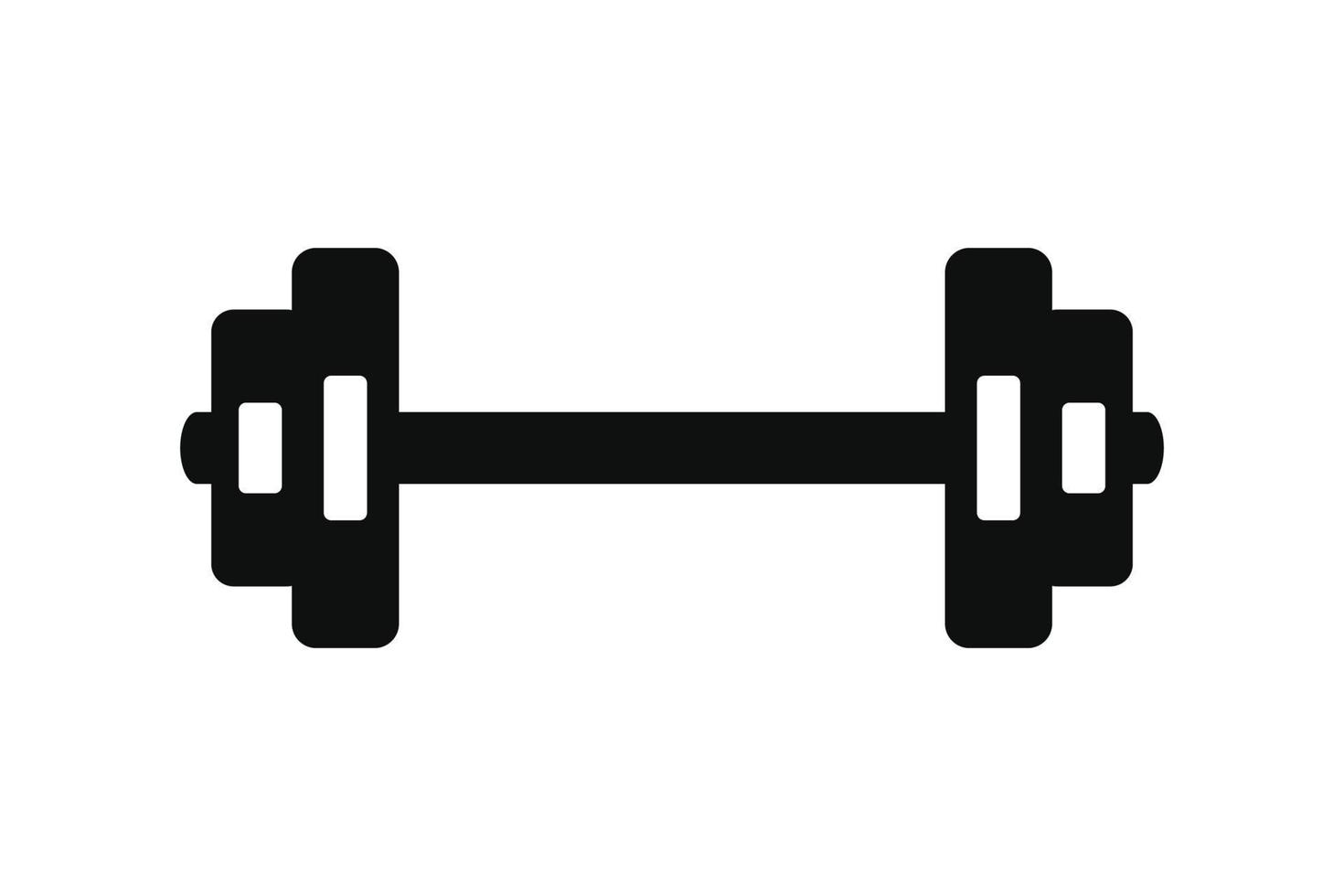 Barbell icon isolated on white background vector