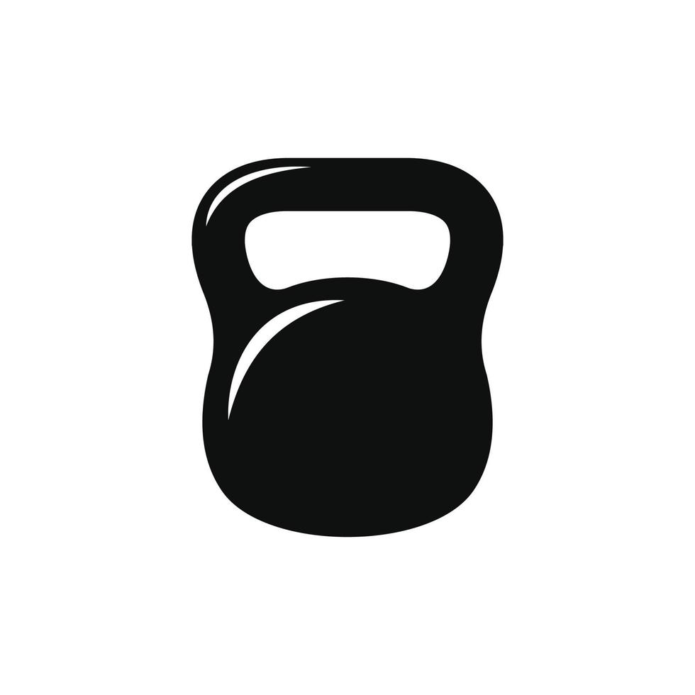 Kettle bell icon isolated on white background vector