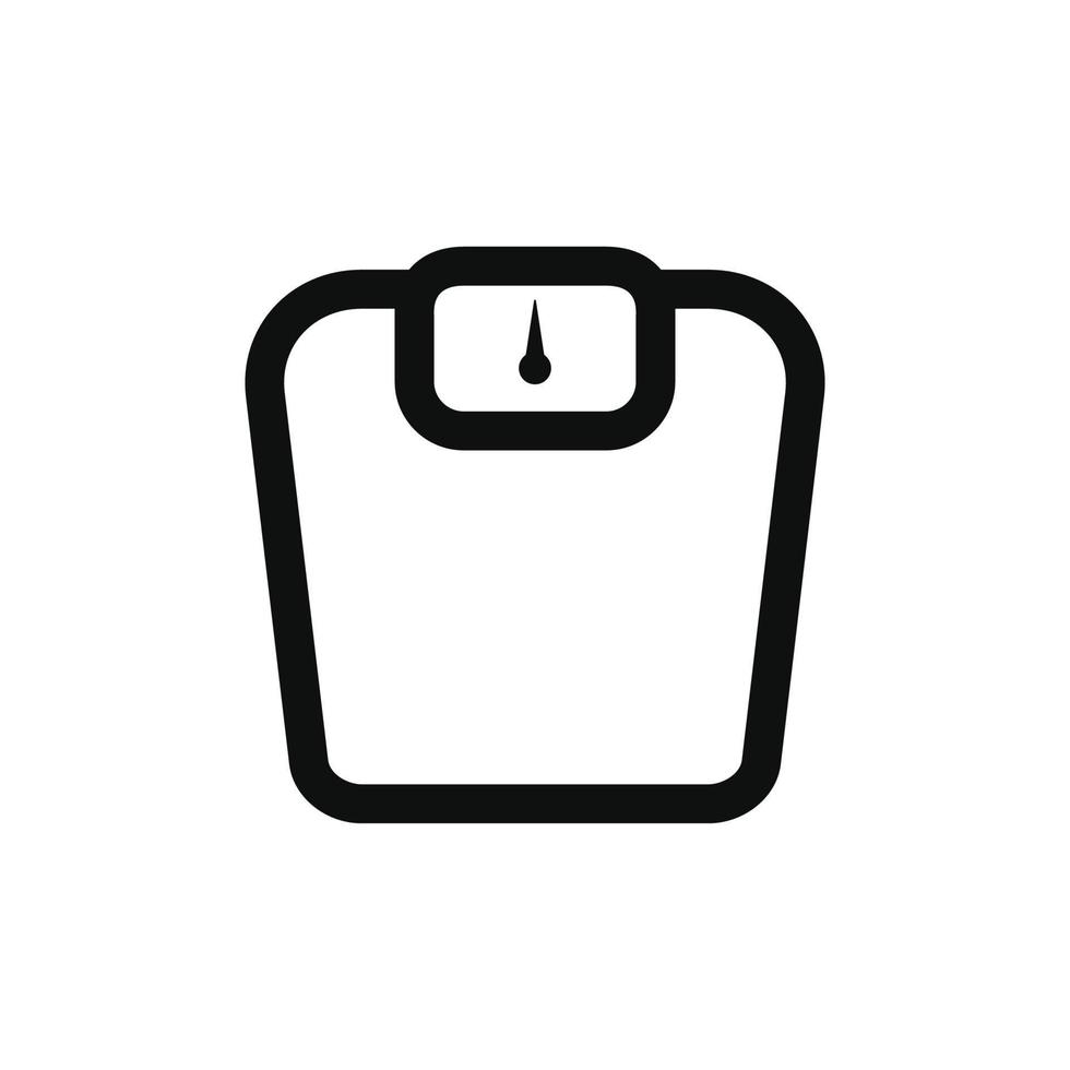 Weight scale icon isolated on white background vector