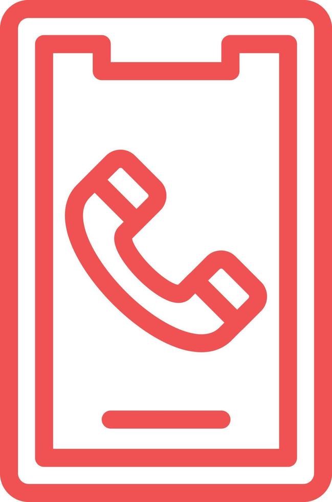 Mobile Call Vector Icon Design