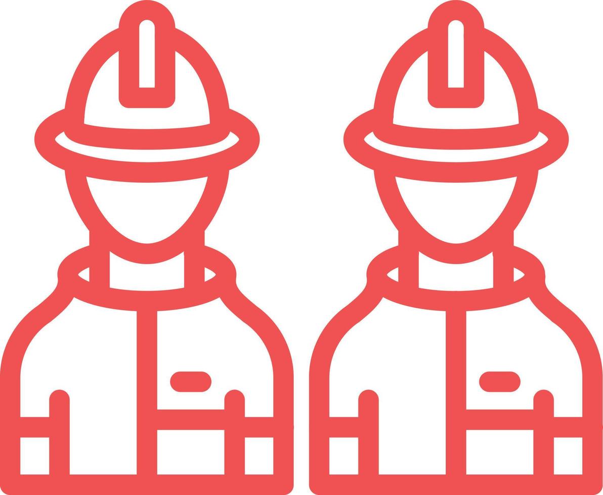 Firefighter Team Vector Icon Design