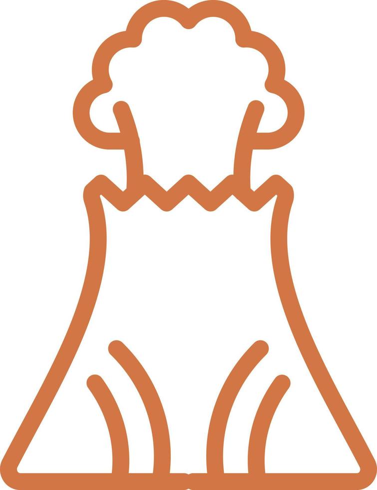 Volcano Vector Icon Design