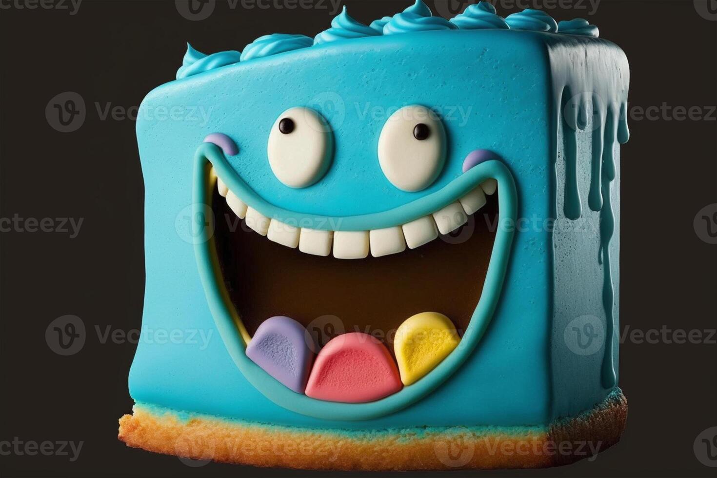 Laughing cake. Ideal background for events and children's birthday parties photo