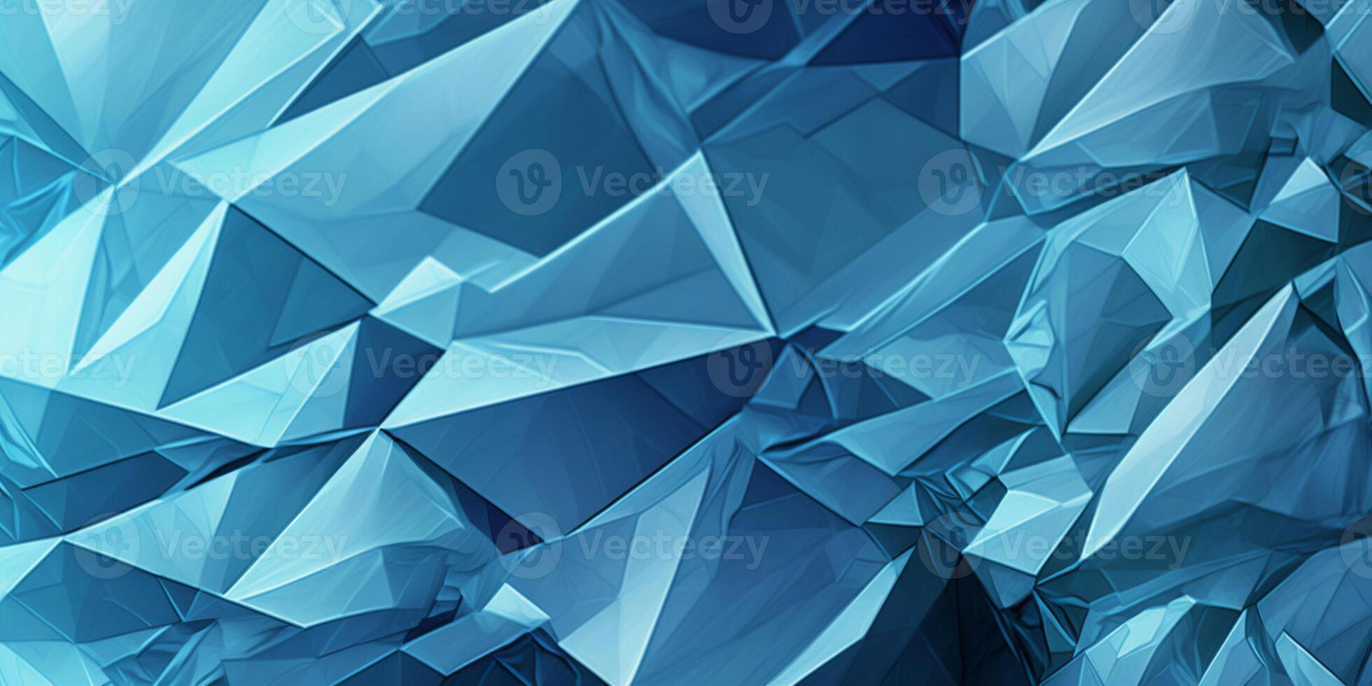 Geometric blue ice texture background photo