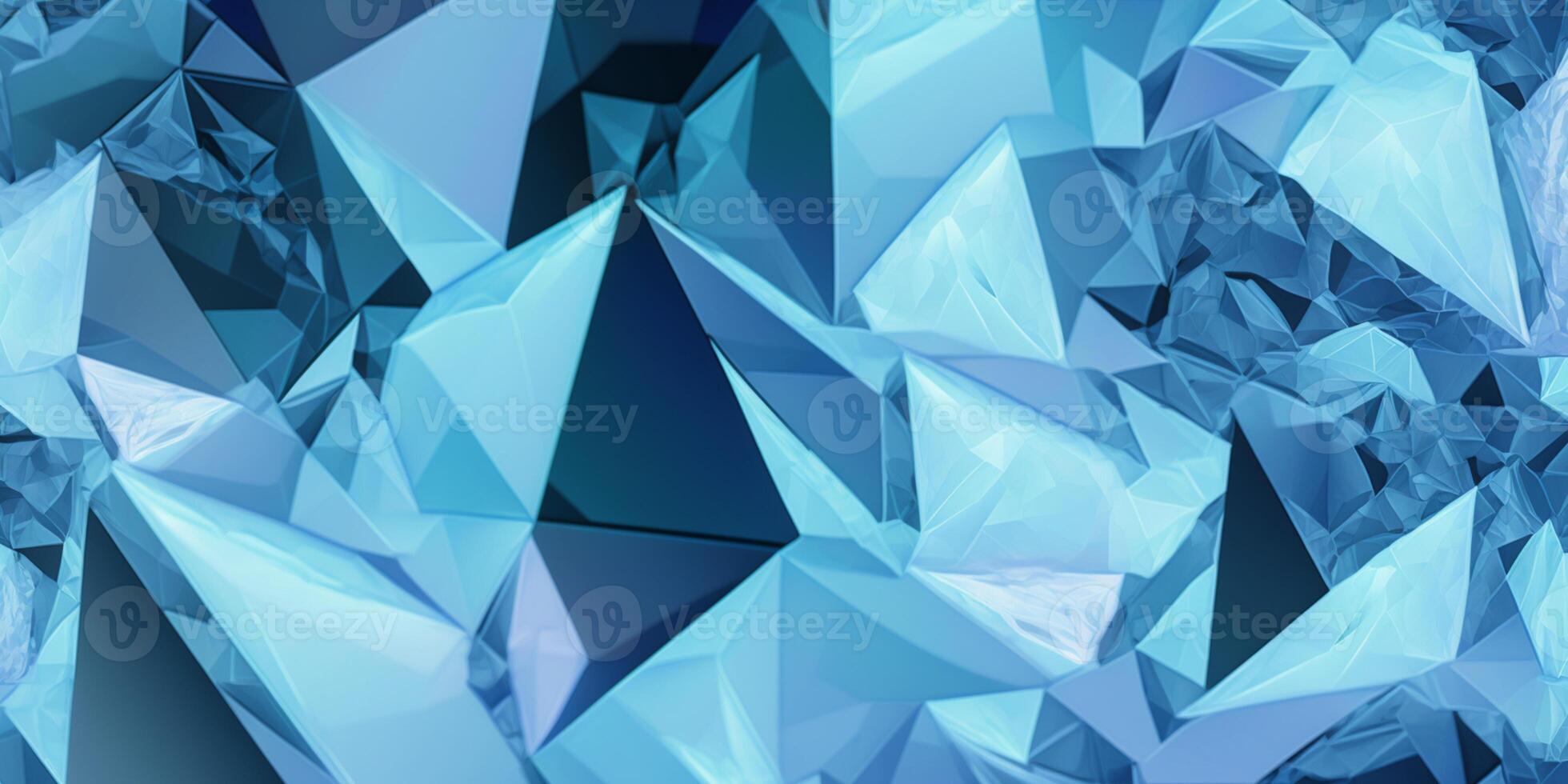 Geometric blue ice texture background photo