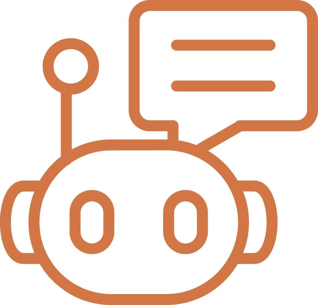 Chat Bot Vector Icon Design