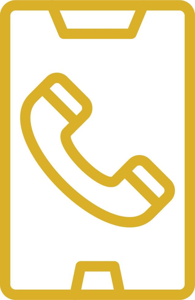 Mobile Call Vector Icon Design