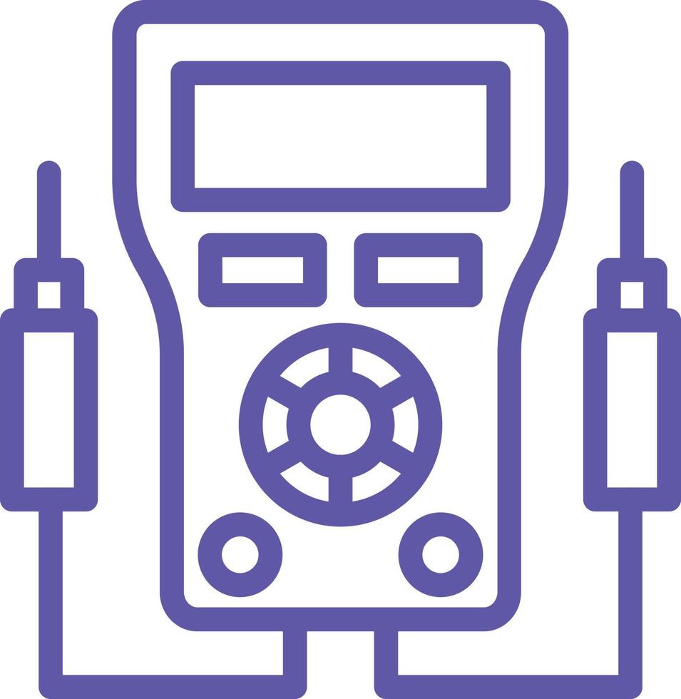 Voltmeter Vector Icon Design