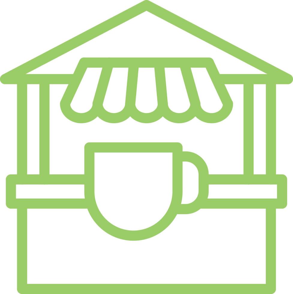 Tea Stall Vector Icon Design