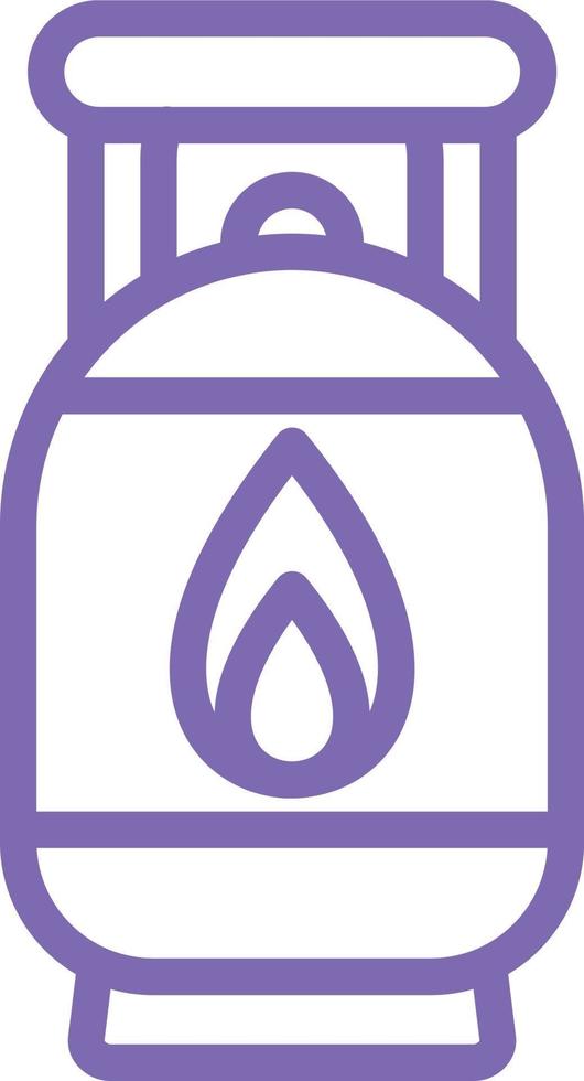 Gas Cylinder Vector Icon Design