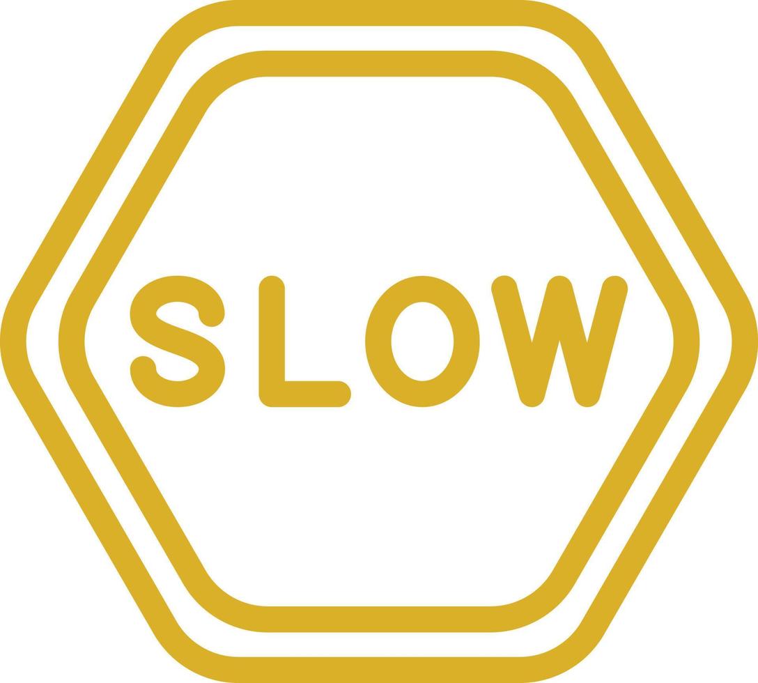 Slow Vector Icon Design