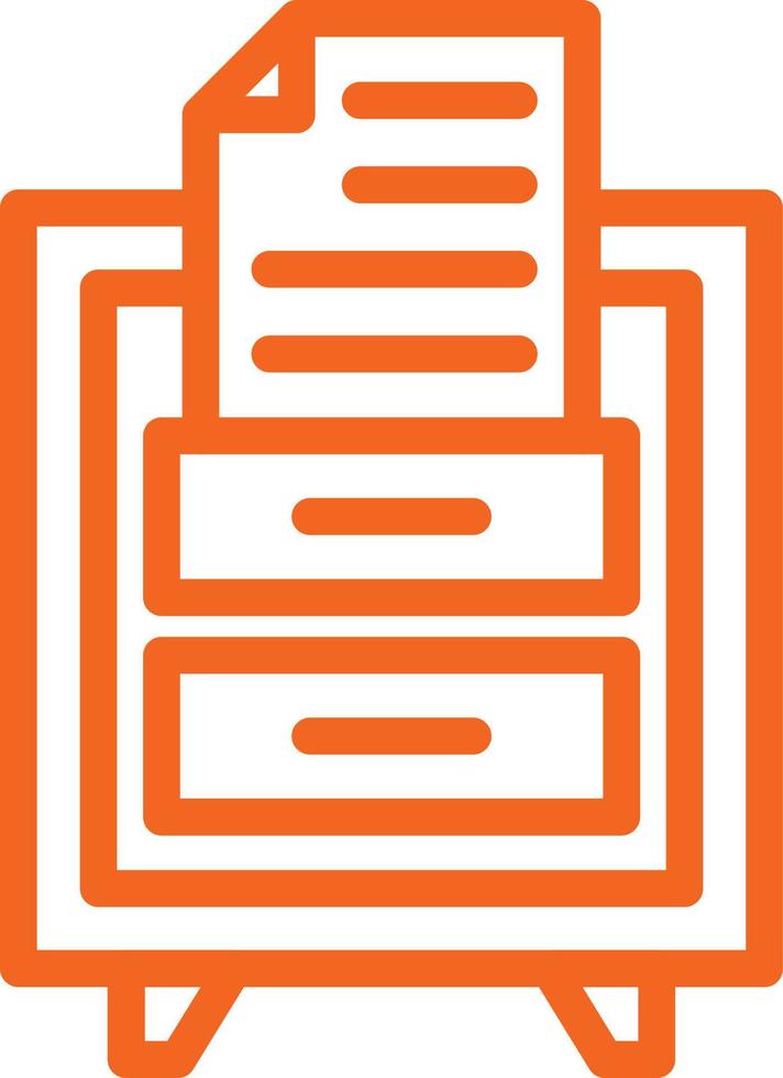 File Drawer Vector Icon Design