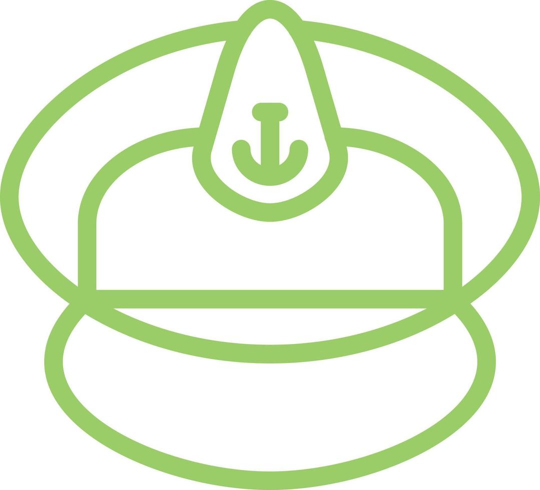 Captain Cap Vector Icon Design