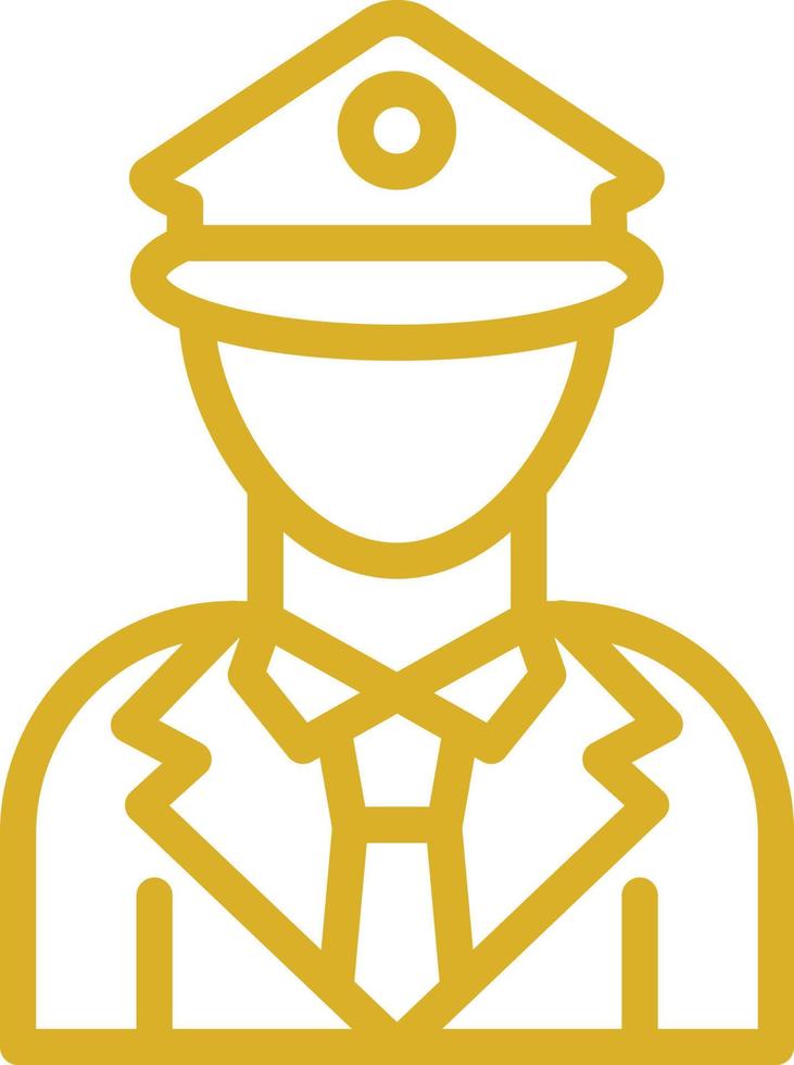 diseño de icono de vector de oficial de policía