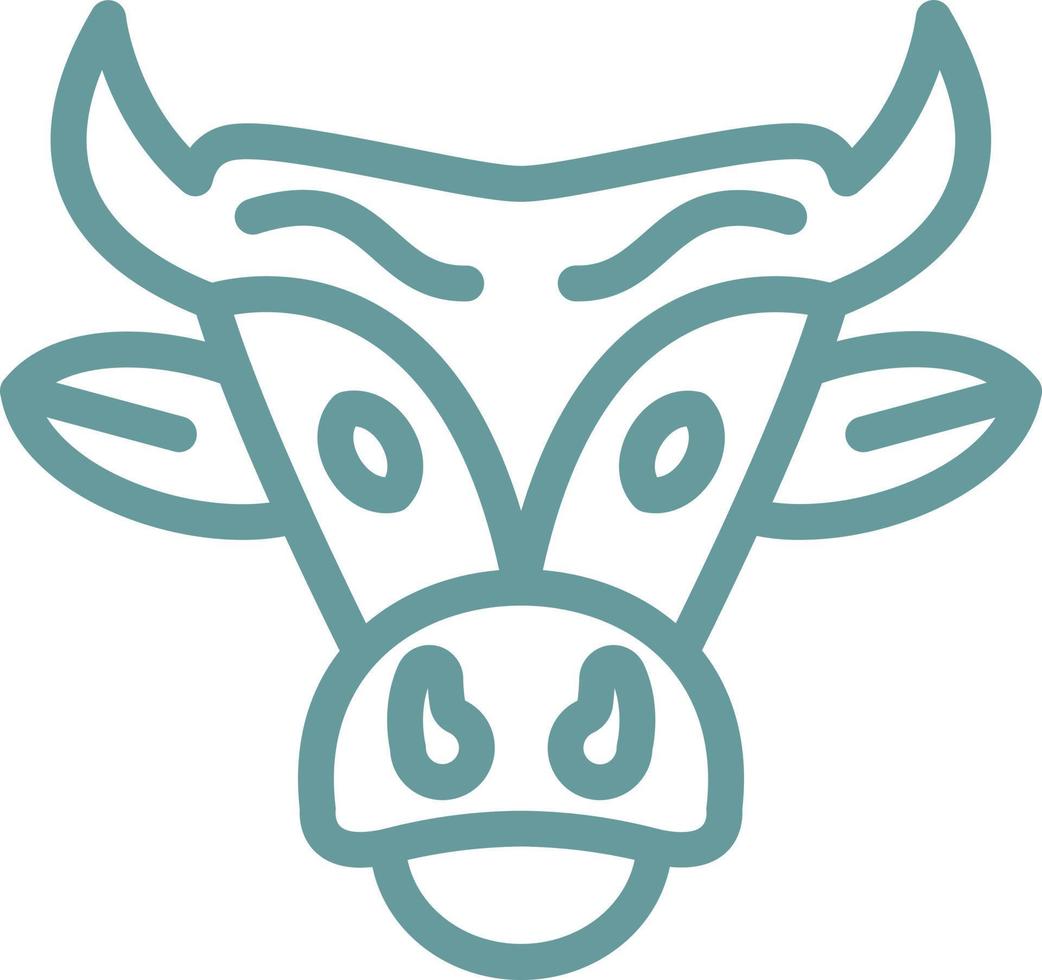 Bull Skull Vector Icon Design