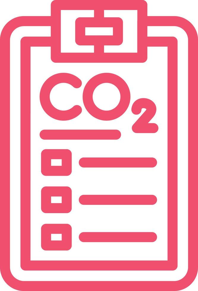 Carbon dioxide Report Vector Icon Design