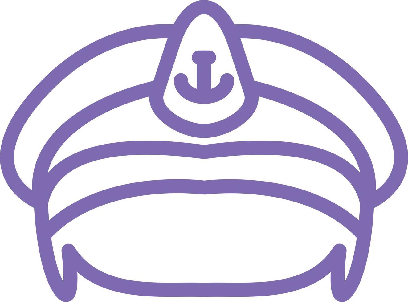 Sailor Hat Vector Icon Design