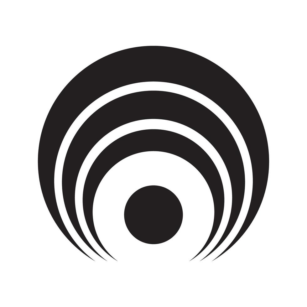 circle hypnotic icon vector
