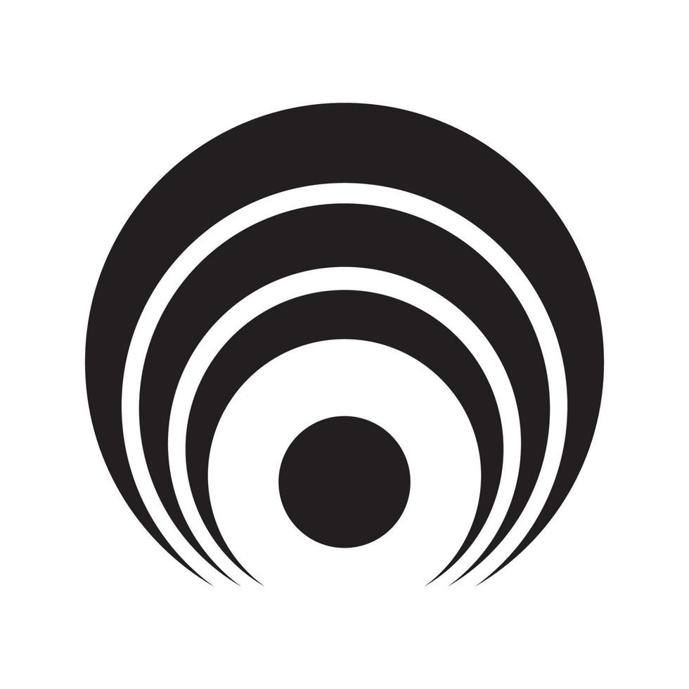 circle hypnotic icon vector