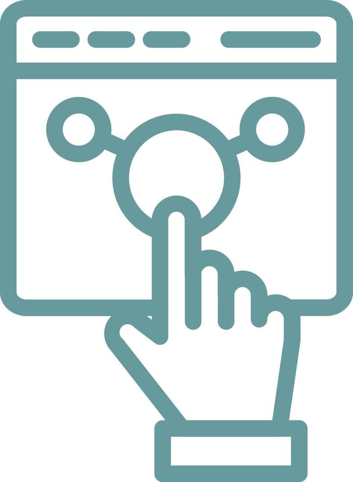 Interact Vector Icon Design