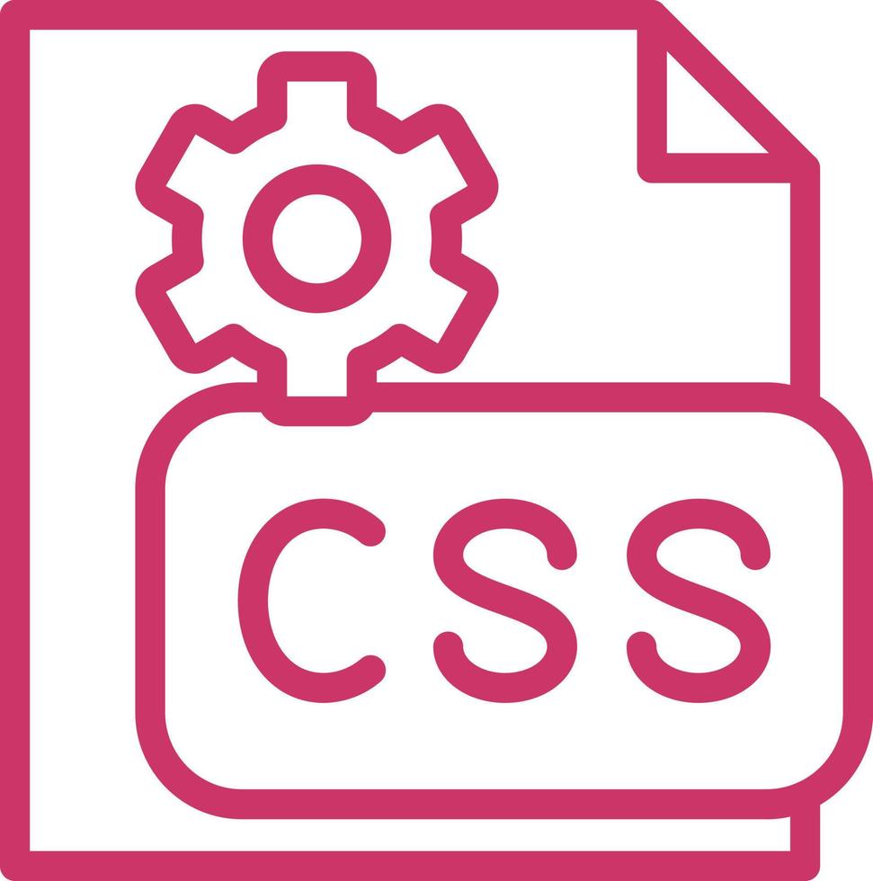 CSS Code Vector Icon Design
