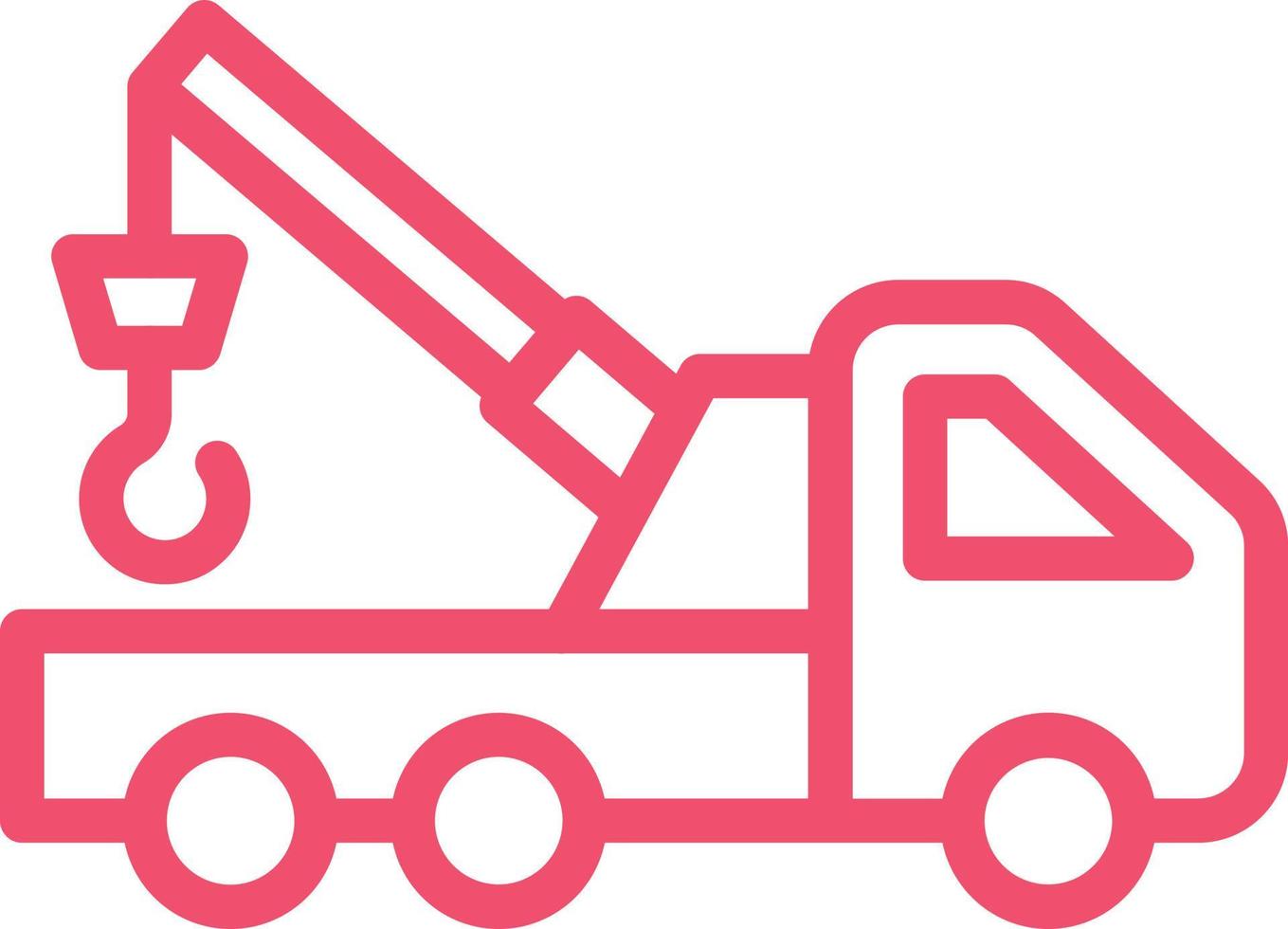 Tow Truck Vector Icon Design