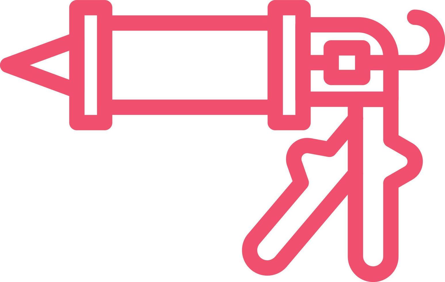 Caulking Gun Vector Icon Design