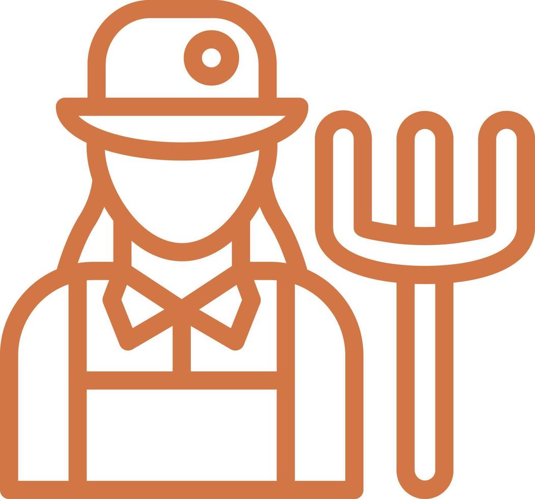 Female Farmer Vector Icon Design