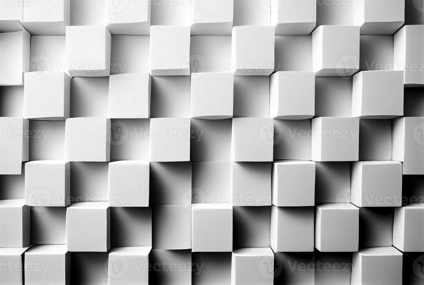 White and gray squares pattern abstract paper background. photo