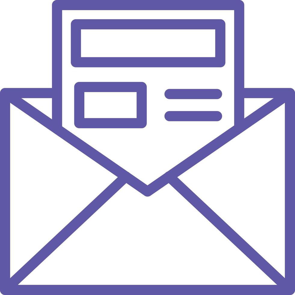 Newsletter Vector Icon Design