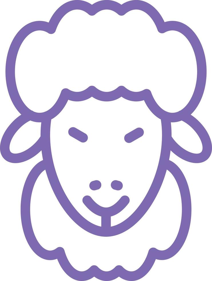 Sheep Vector Icon Design
