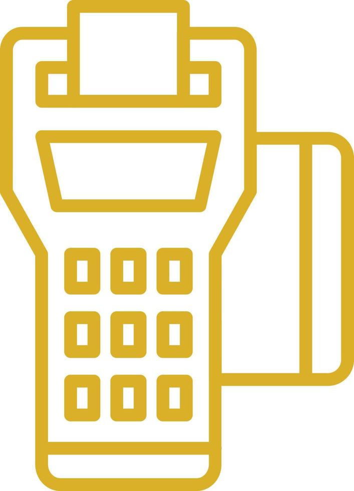 Pos Terminal Vector Icon Design
