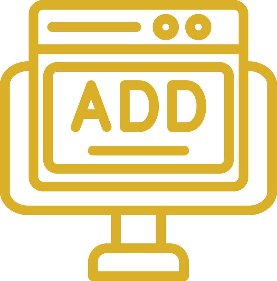 Online Ads Vector Icon Design