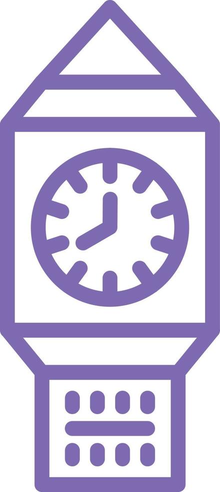 Clock Tower Vector Icon Design