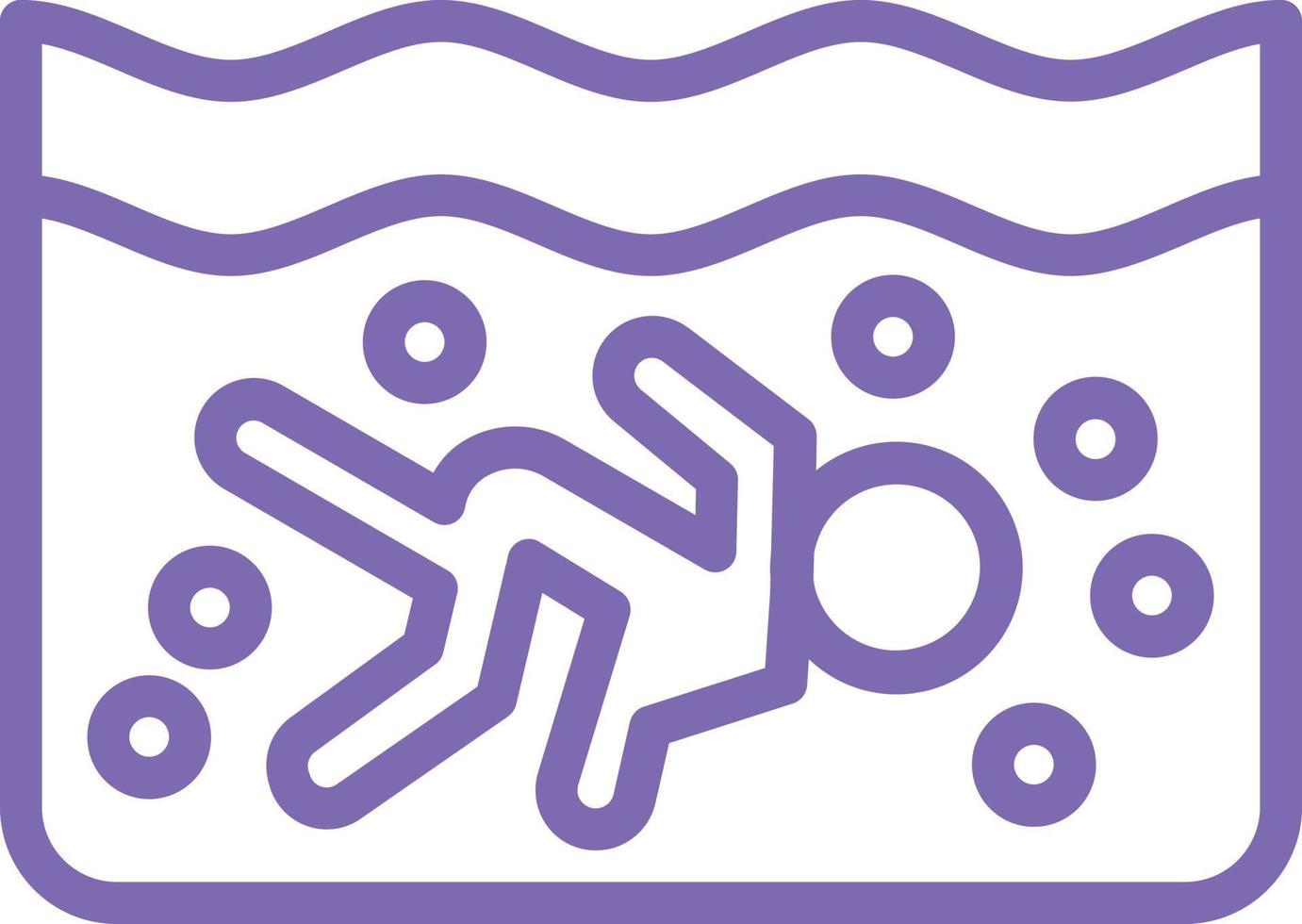 Scuba Diving Vector Icon Design