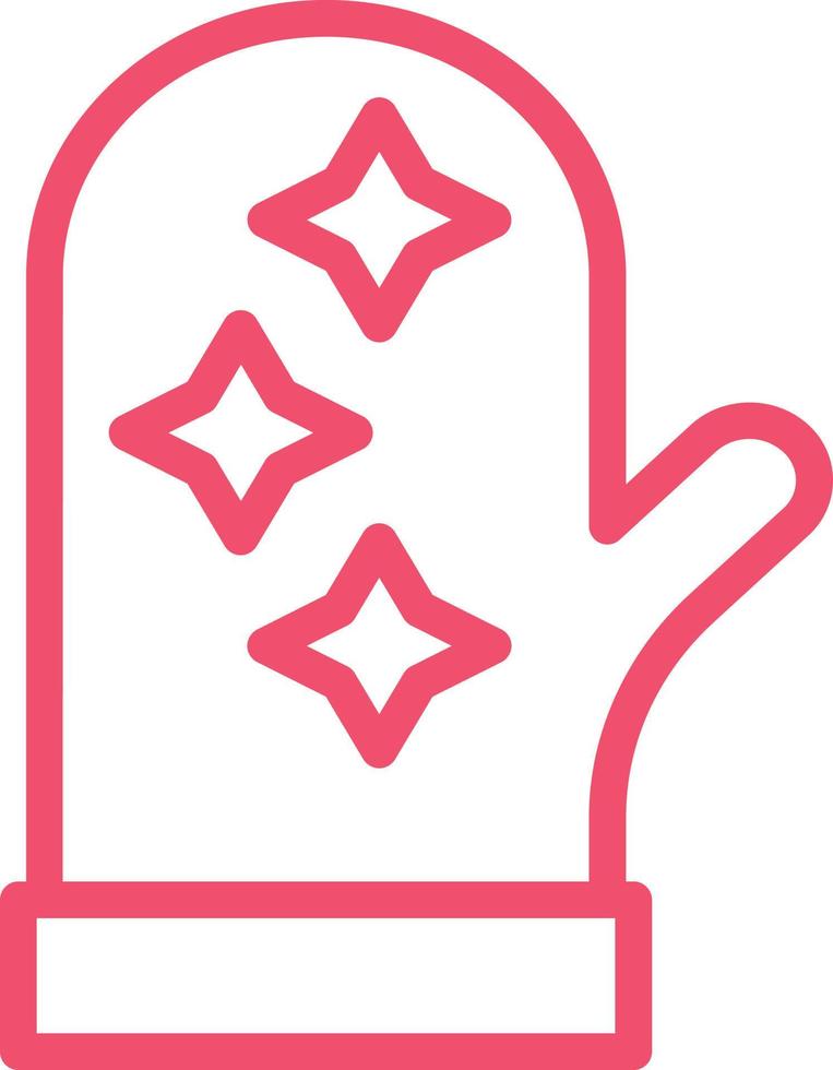 Oven Mitt Vector Icon Design