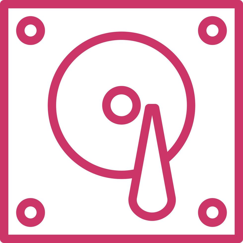 Hard Drive Vector Icon Design