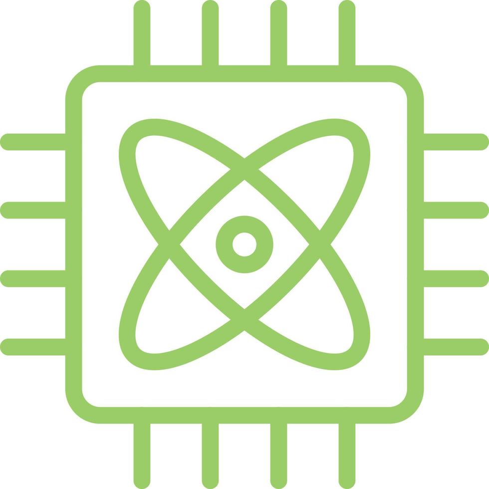 Quantum Computing Vector Icon Design