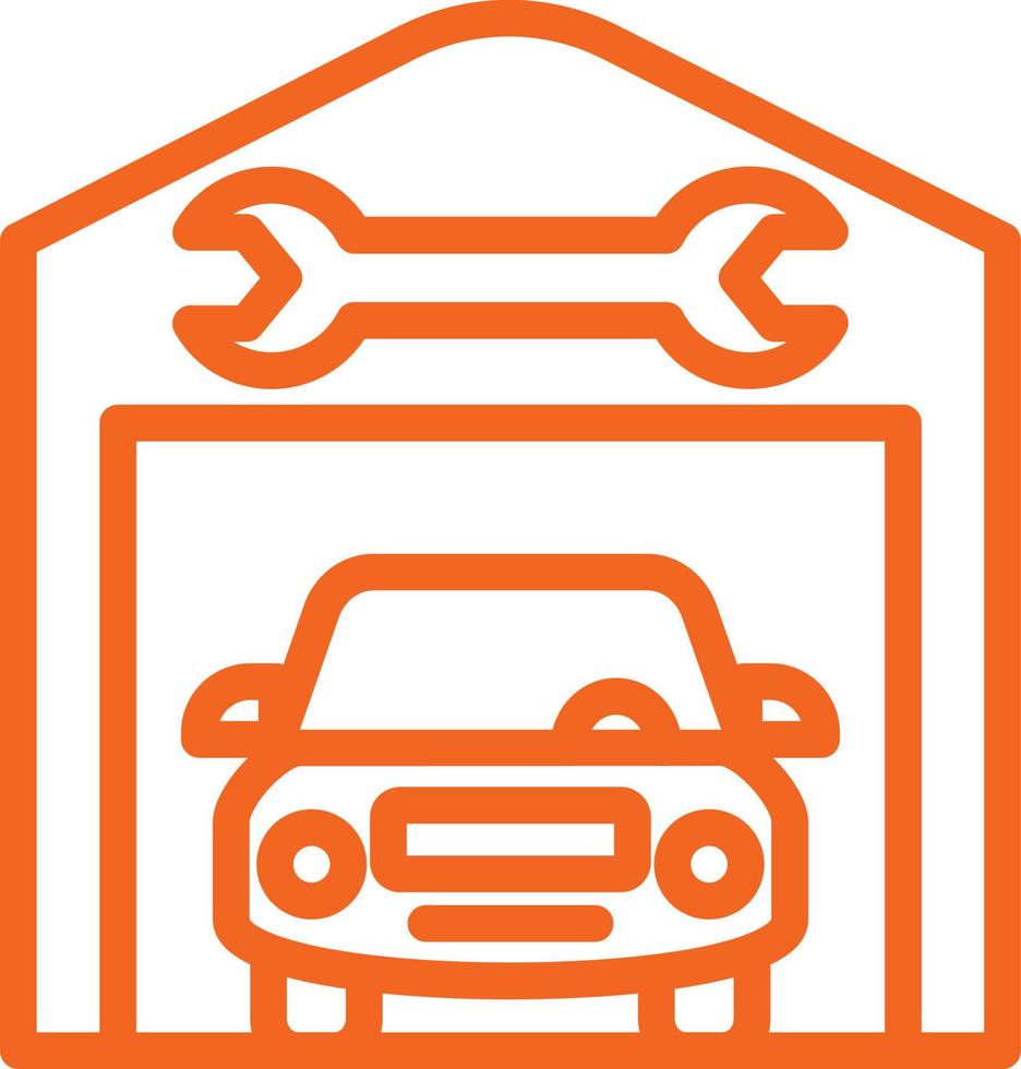 Service Station Vector Icon Design